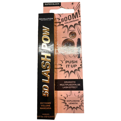 Revolution 5D Lash Pow Mascara Dramatic Multiplied False Lash Effect Push It Up 0.41 fl Oz 