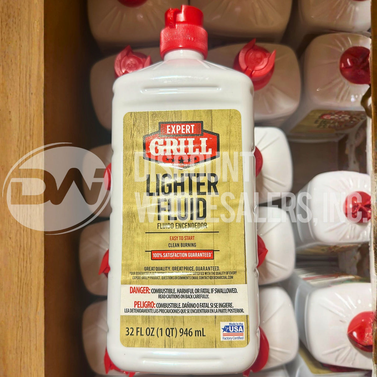 Expert Grill Charcoal Lighter Fluid -  32 oz Each Odorless, Quick-Lighting (96 Pcs Lot)