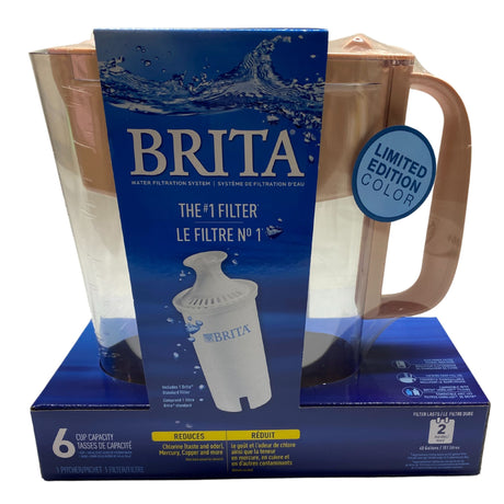 Brita Water Filtration The #1 filter 6 Cup Capacity 1 Itcher 1 Filter Limited Edition Color