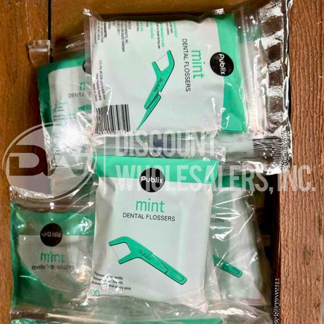 Publix Dental Flossers, Mint 90CT (72 Pcs Lot)