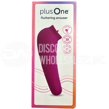 Plus One Fluttering Arouser Vibrator, Waterproof, USB Rechargeable (120 Pcs Lot)