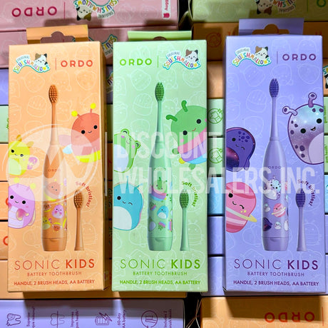 Ordo Sonic Kids Battery Toothbrush Squishmallows Assorted Different Colors (58 Pcs Lot)