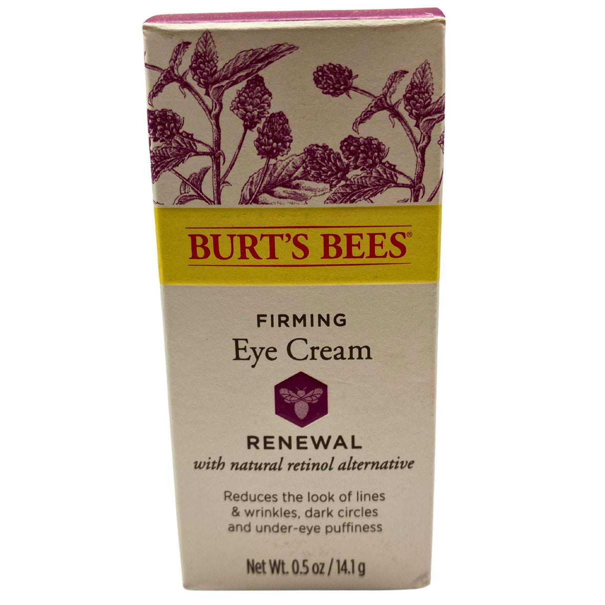 Burt's Bees Firming Eye Cream Renewal with Natural Retinol Alternative 0.5oz (50 Pcs Lot)