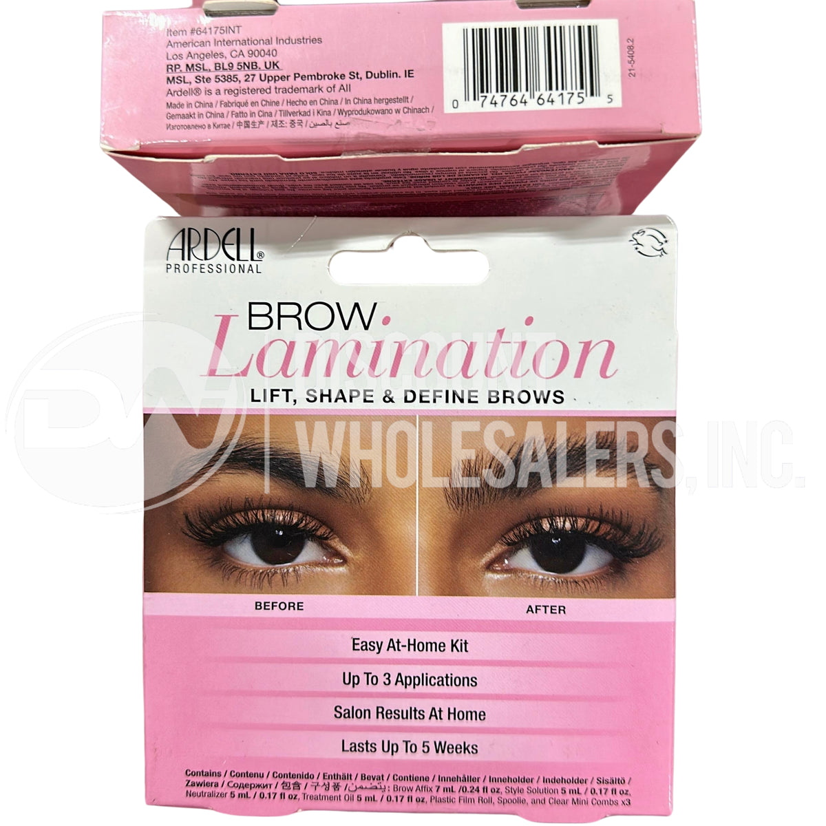 Ardell Brow Lamination Kit, Lift, Shape, and Define Brows (70 Pcs Lot)