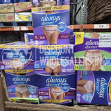 Always Discreet Underwear Culottes Assorted Sizes (60 Pcs Per Pallet)