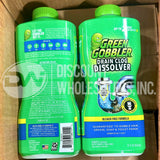 Green Gobbler Drain Clog Dissolver,Drain Opener-Cleaner,Toilet Clog Remover, 31 Oz (60 Pcs Lot)