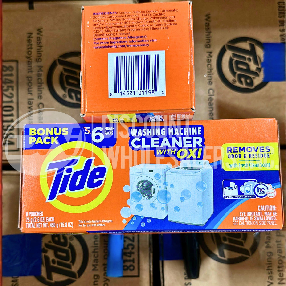 Washing Machine Cleaner by Tide,Washer Cleaning Tablets for Front and Top Loader 6 Single Packs (60 Pcs Lot)