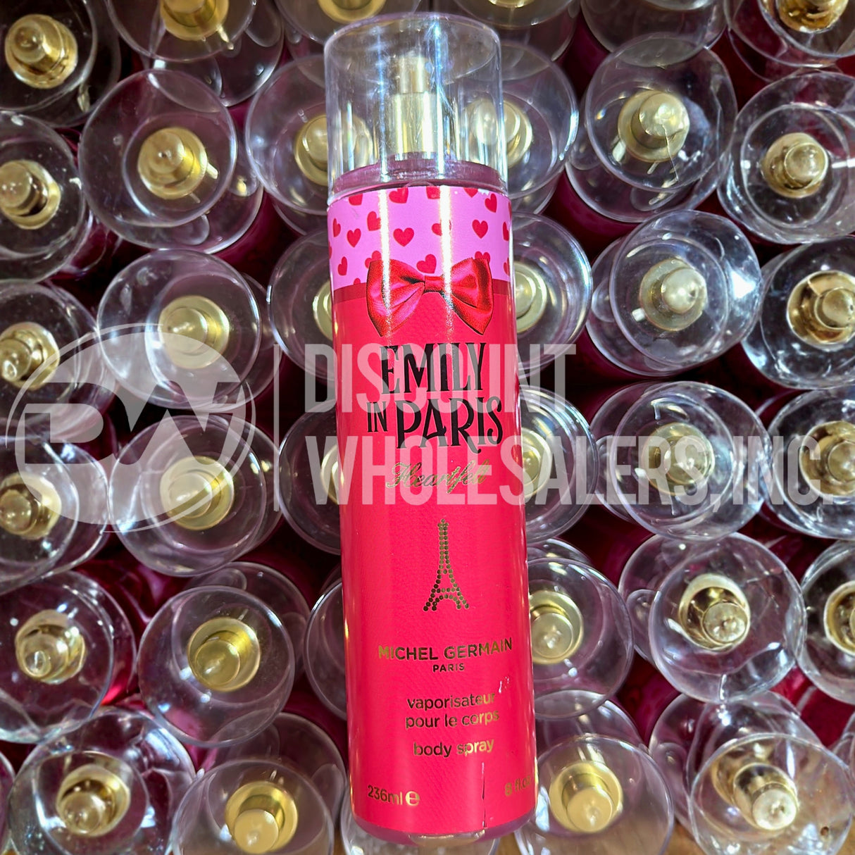 Emily In Paris Heartfelt by Michel Germain Women's Fragrance Body Spray 8 fl oz (53 Pcs Lot)
