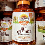 Sundown Naturals Red Yeast Rice 1200 Mg Capsules - 240 COUNT (40 Pcs Lot)