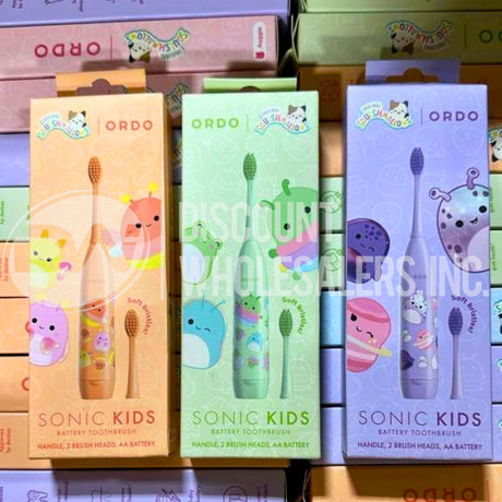 Ordo Sonic Kids Battery Toothbrush Squishmallows Assorted Different Colors (70 Pcs Lot)