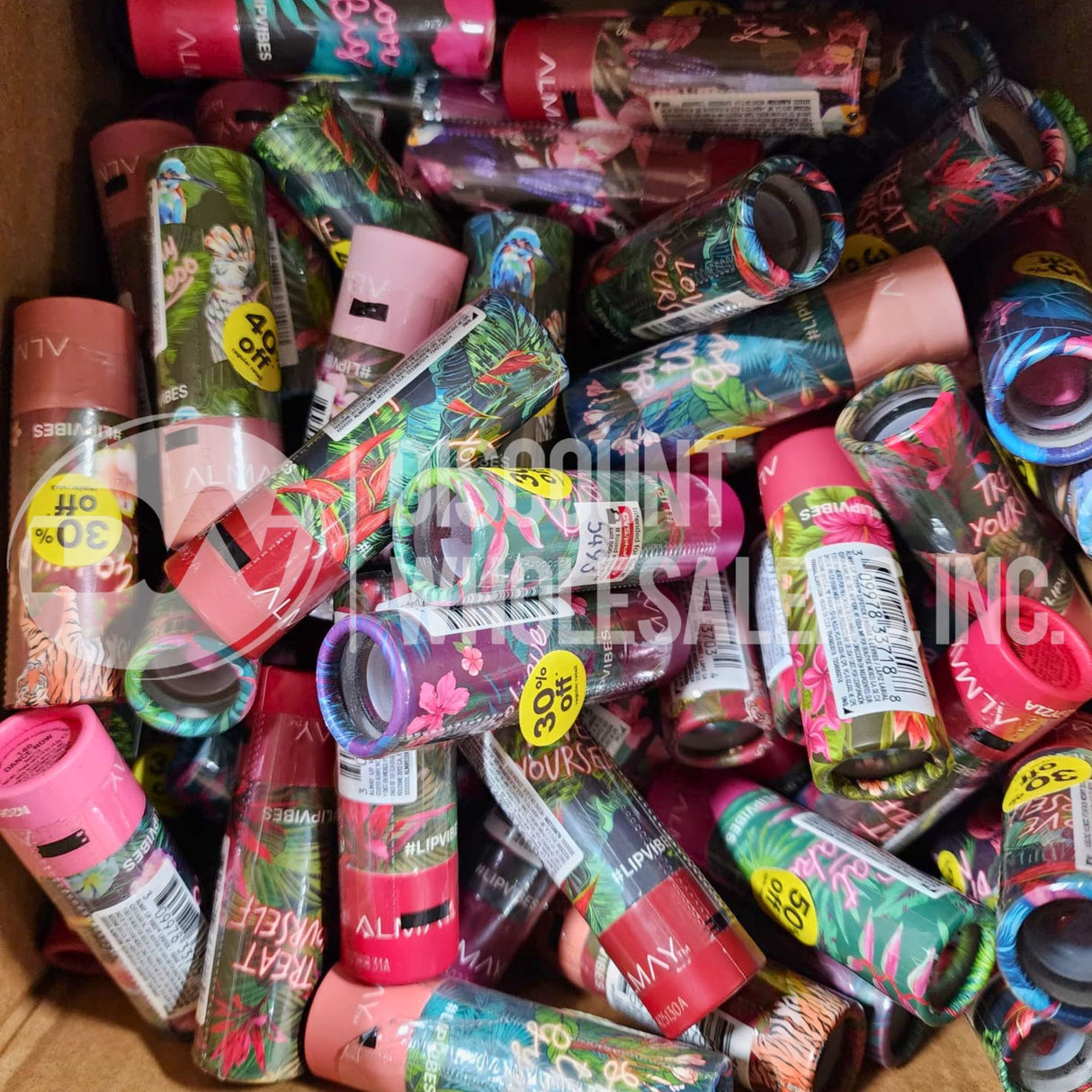 Almay Lip Vibes Lipstick Assorted Different Shades (200 Pcs Lot)