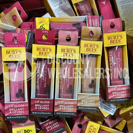 Burt's Bees Brillant Lip Gloss Assorted Different Shades (135 Pcs Lot)