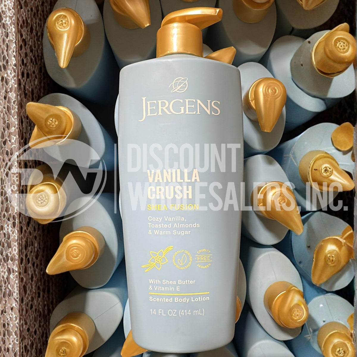 Jergens Shea Fusion Vanilla Crush Body Lotion, Dry Skin, 14 fl oz (80 Pcs Lot)