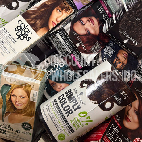 Clairol, Schwarzkopf, Revlon, and More Assorted Hair Dye (50 Pcs Lot)