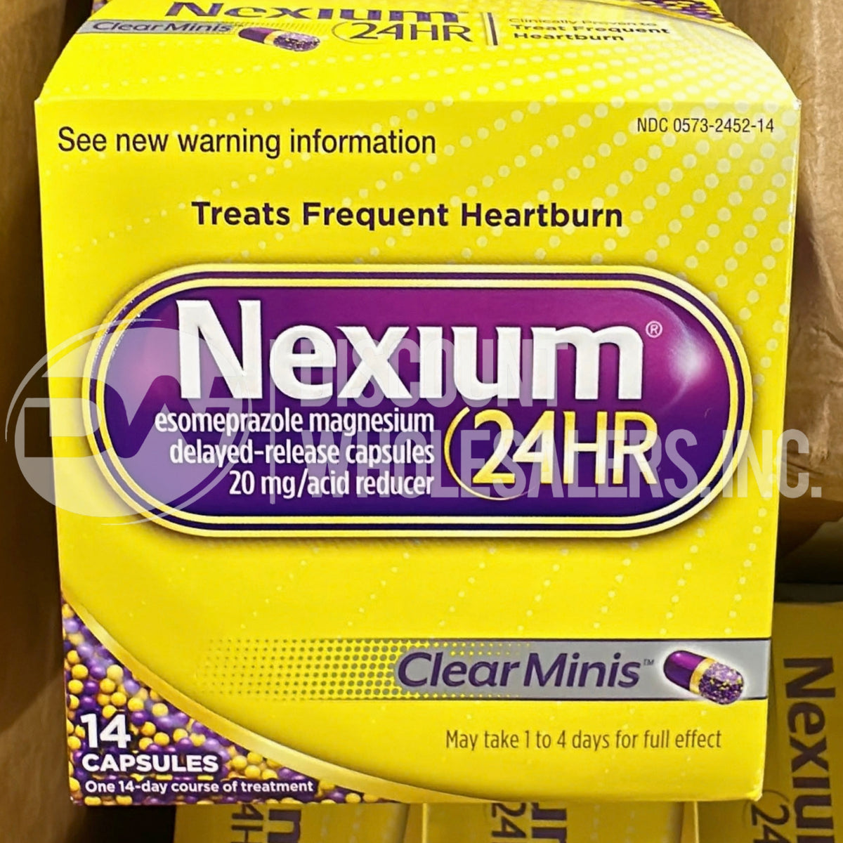 Nexium for Heartburn Relief, 14 Clear Minis Capsules (85 Pcs Lot)