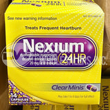 Nexium for Heartburn Relief, 14 Clear Minis Capsules (85 Pcs Lot)