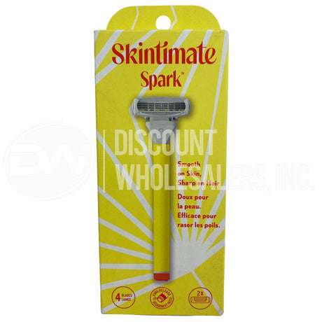 Skintimate Spark Smooth on Skin,Sharp On Hair- 4 Blades 2x Cartridges (600 Pcs Per Pallet)