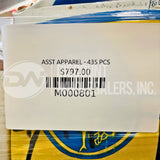 ASST APPAREL (435 Pcs Per Pallet)
