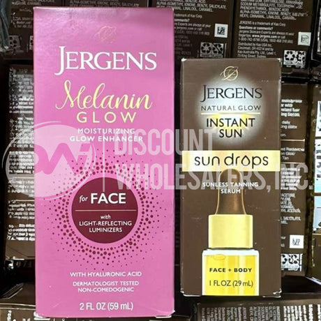Jergens Mix Melanin Glow And Sun Drops Different Sizes (100 Pcs Lot)