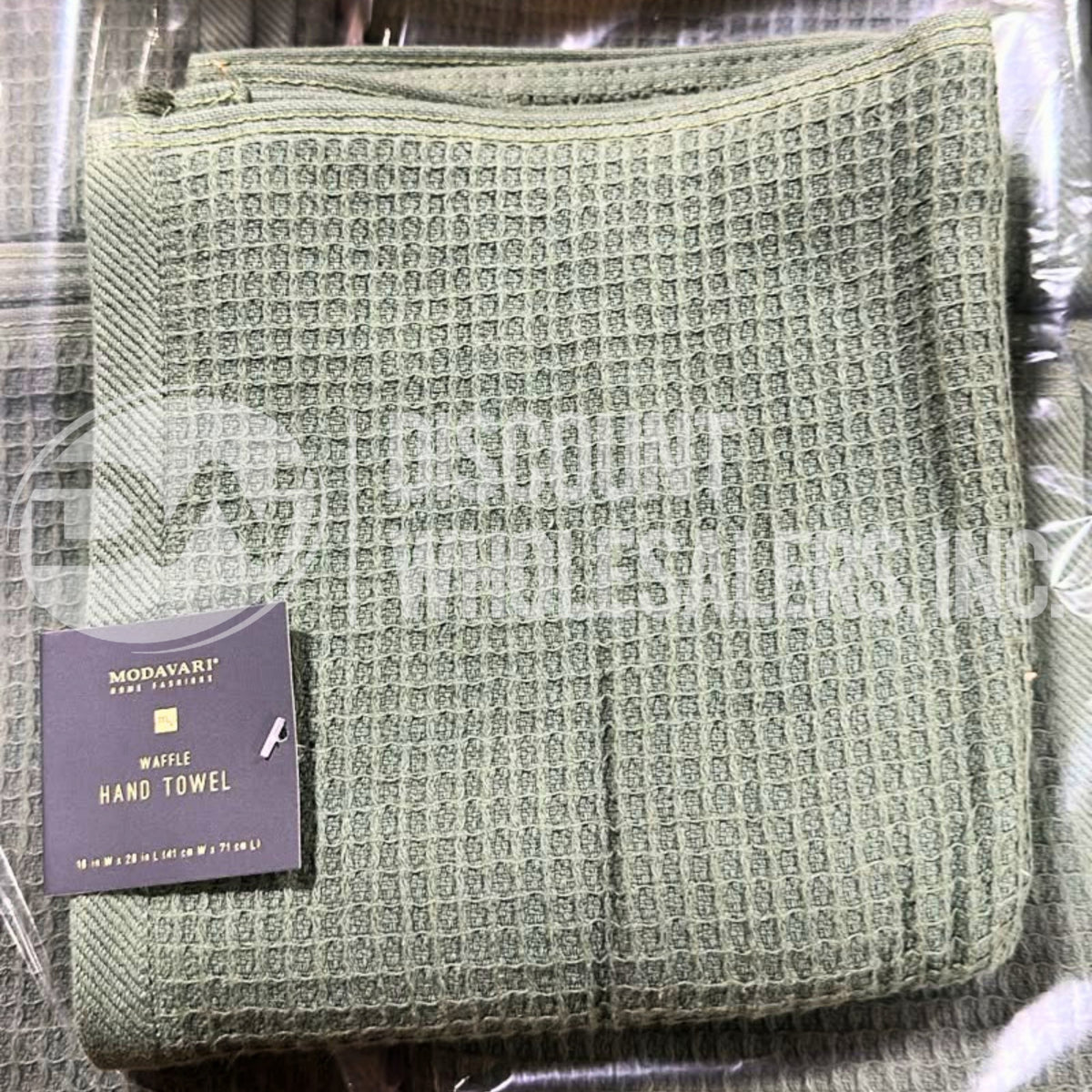 Modavari Waffle Hand Towel Duck Green (150 Pcs Lot)