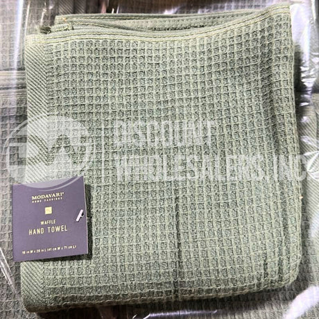 Modavari Waffle Hand Towel Duck Green (150 Pcs Lot)