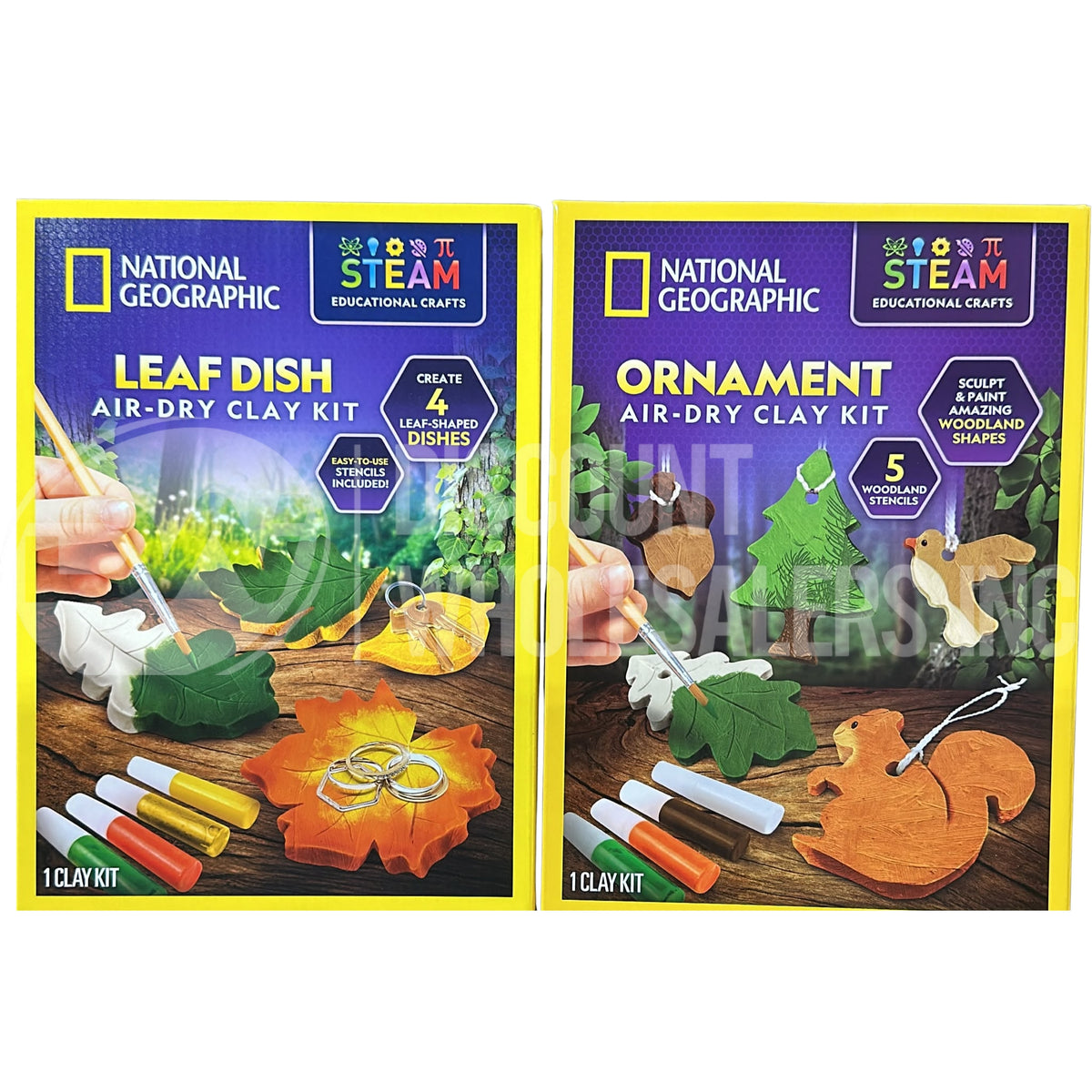 National Geographic Leaf Dish And Ornament Mix (48 Pcs Lot)