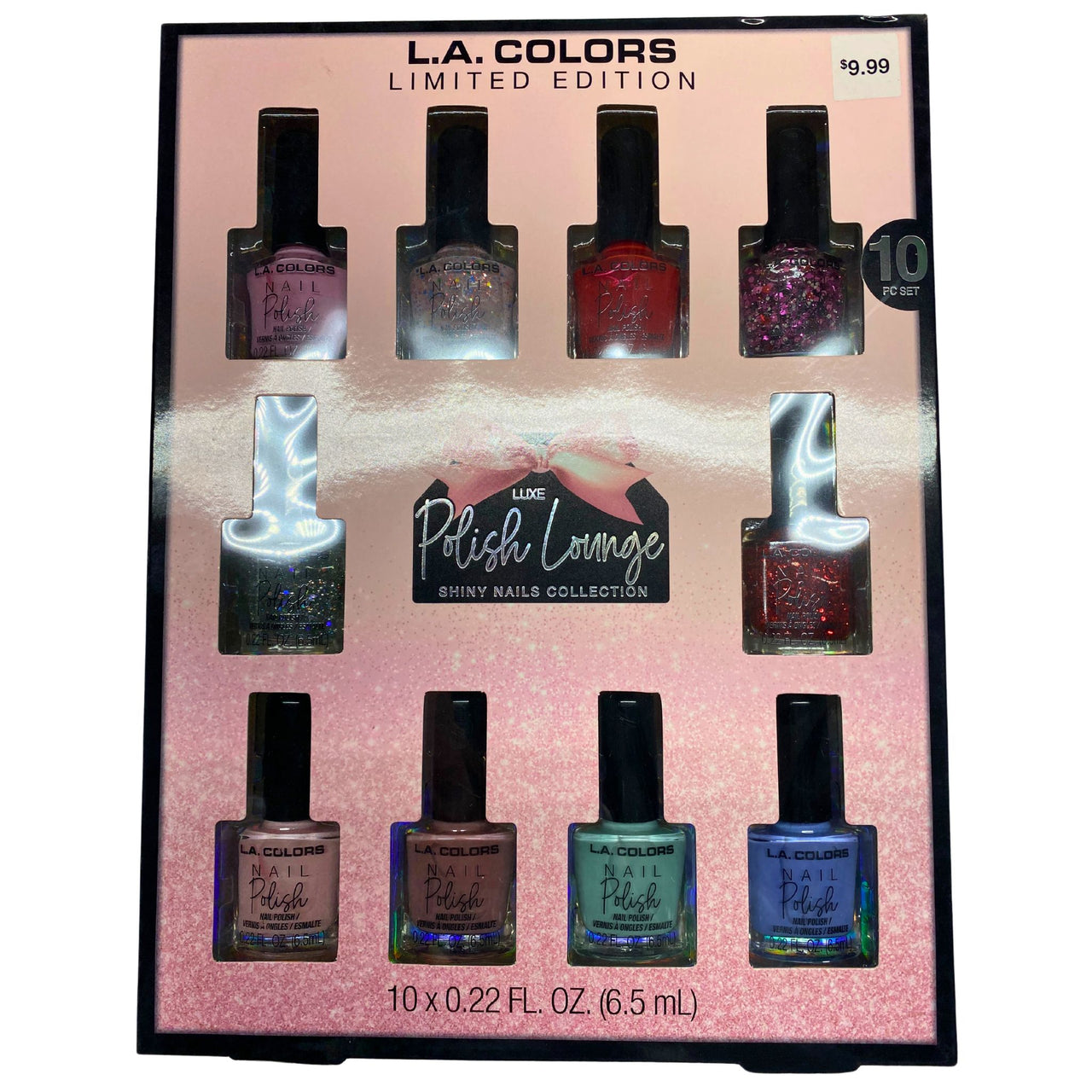 L.A. Colors Luxe Polish Lounge, 10pc Set, (40 Pcs Lot)