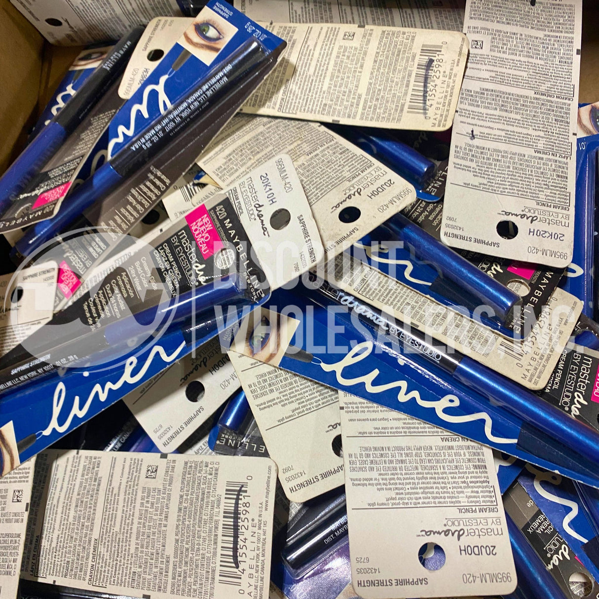 Maybelline #420 Sapphire Strength Master Drama Cream Pencil (55 Pcs Lot)