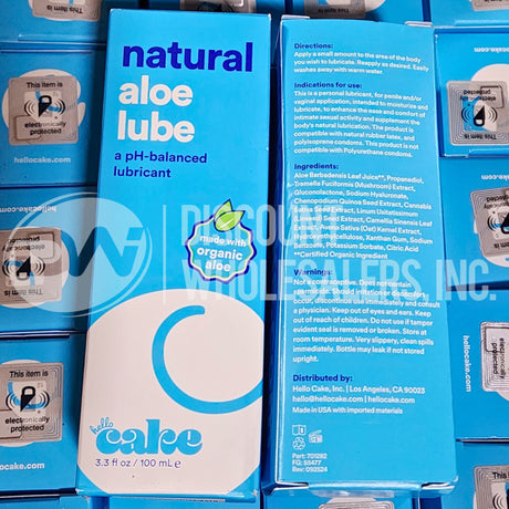 Cake Aloe Lube Lubricant 3.3 FL (168 Pcs Lot)