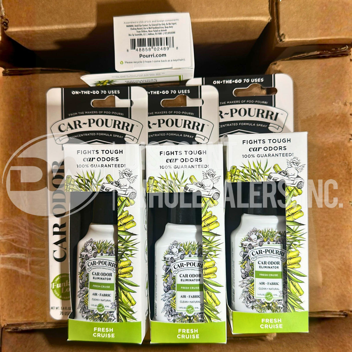 Car-Pourri Fresh Cruise Car Odor Eliminator 1.4 Oz (150 Pcs Lot)