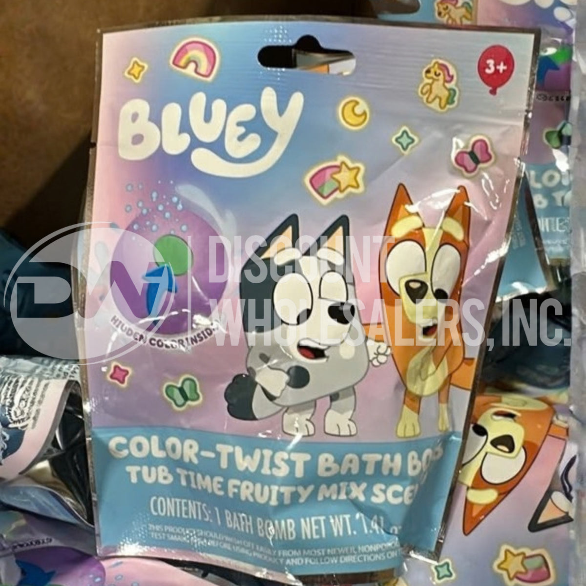 Bluey Color-Twist Bath Bomb Tub Time Fruity Mix (55 Pcs Lot)