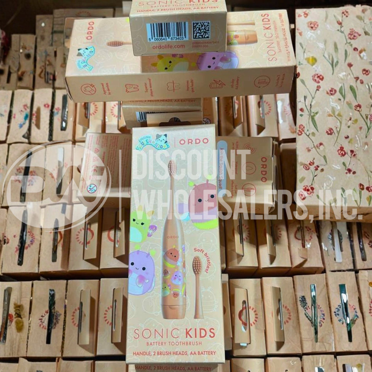 Ordo Sonic Kids Battery Toothbrush Squishmallows (70 Pcs Lot)