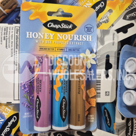 ChapStick Lip Balm Honey Nourish, Moisturizing Formula Mix (405 Pcs Lot)