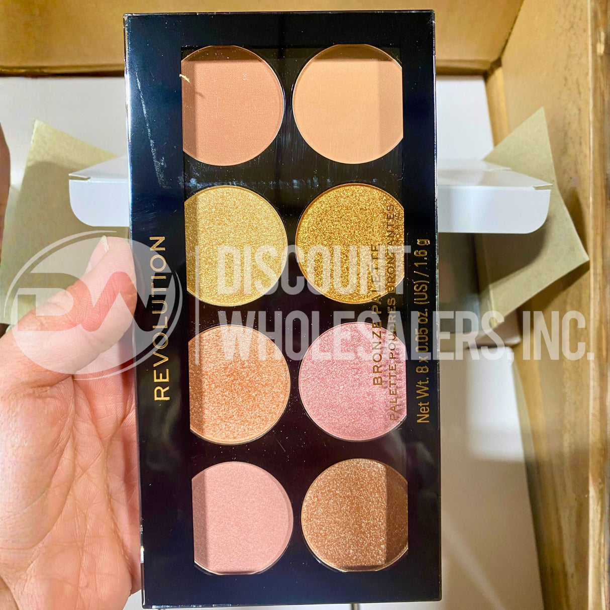 Revolution London Ultra Blush Golden Sugar Rose Gold Shadow Palette (72 Pcs Lot)