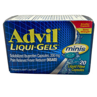 Thumbnail for Advil Liquid-Gels Minis Solubilized Ibuprofen Capsules, 200 Mg Pain Reliever/Fever Reducer (NSAID) 20 Liquid Filled Capsules 