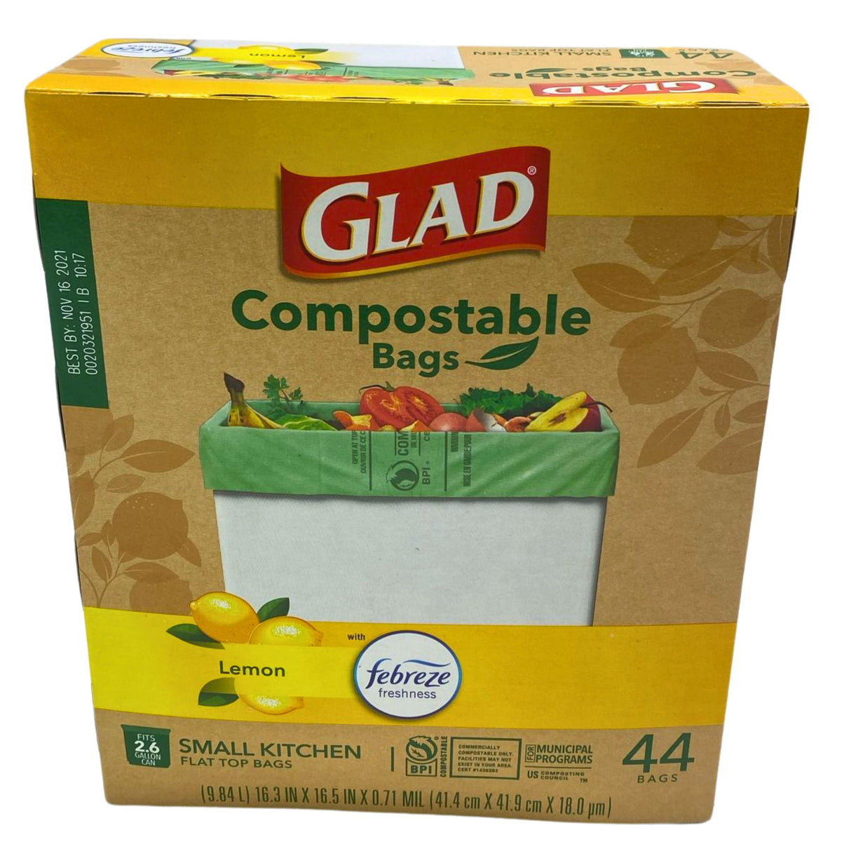 Compostable Bags Lemon Fits 