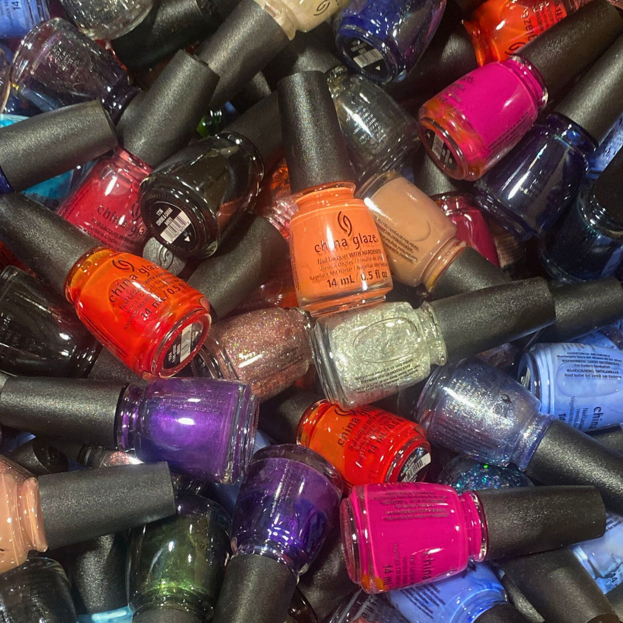 China Glaze Nail Lacquer with Hardness Assorted Mix 
