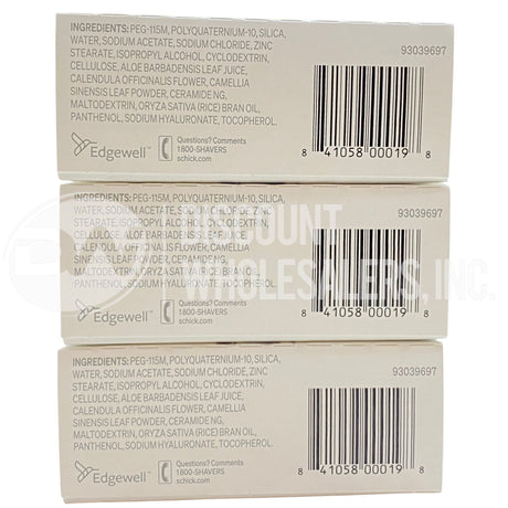 Schick Hydro Dry Skin 1 Razor + 2 Cartridges , 5 Blades 2 Hour Moisturizing Japanese Rice Bran Oil (70 Pcs Lot)