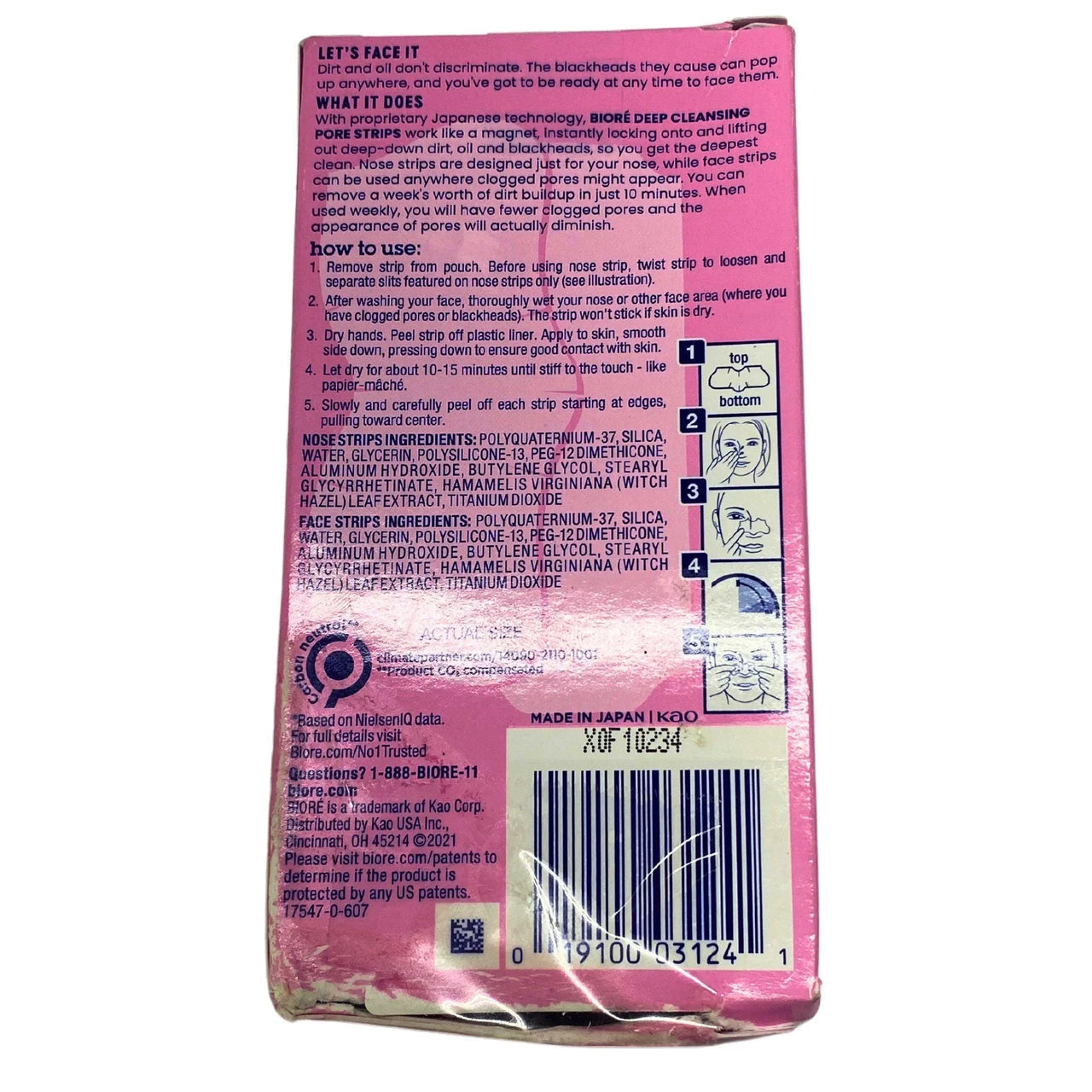 Biore 14 deep cleansing pore strips Discount Wholesalers inc