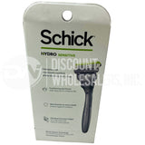 Schick Hydro Sensitive 5 blades 5 skin guards Pro-Vitamin B5 + Aloe 1 Razor + 2 Cartridges (300 Pcs Lot)