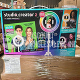 Studio Creator 2 Video Maker Kit – Green Screen, Ring Light, Tripod Vlogging Kit (200 Pcs Per Pallet)