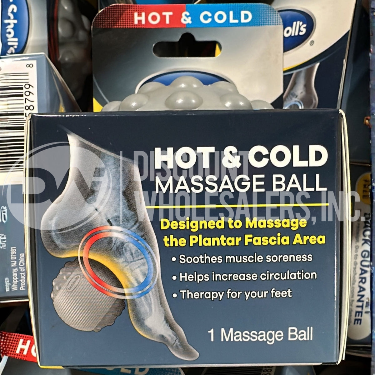Dr. Scholl's Hot & Cold Massage Ball, Soothes Feet Muscles (65 Pcs Lot)
