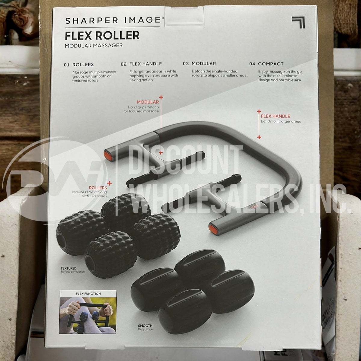 Sharper Image Flex Roller Modular Massager – 8 Rollers (30 Pcs Lot)