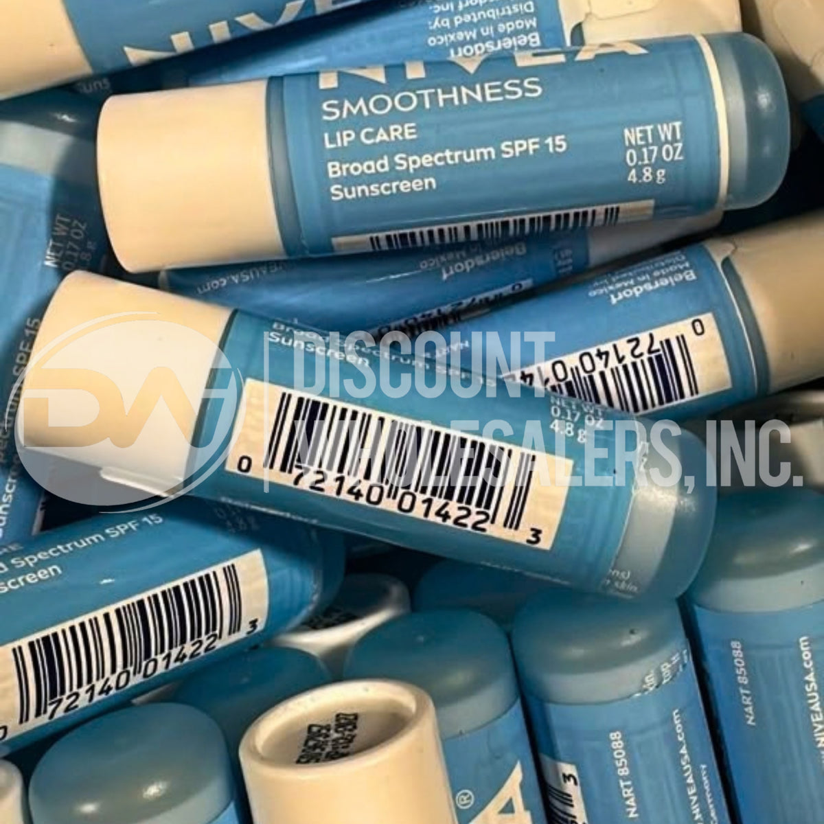 NIVEA Smoothness Broad Spectrum SPF 15 Sunscreen Lip Care 0.17 Oz (160 Pcs Lot)