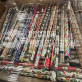 Assorted Christmas Gift Wrapping Paper Rolls Pallet – 700+ Pieces Per Pallet