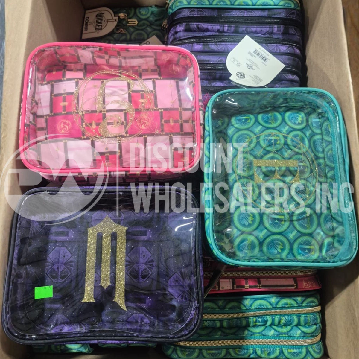 Wicked  Double Zip Organizer - Toiletry Bag - Makeup Bag - Travel Makeup Bag - Makeup Organizer - Gifts for her - Conair Mix (60 Pcs Lot)