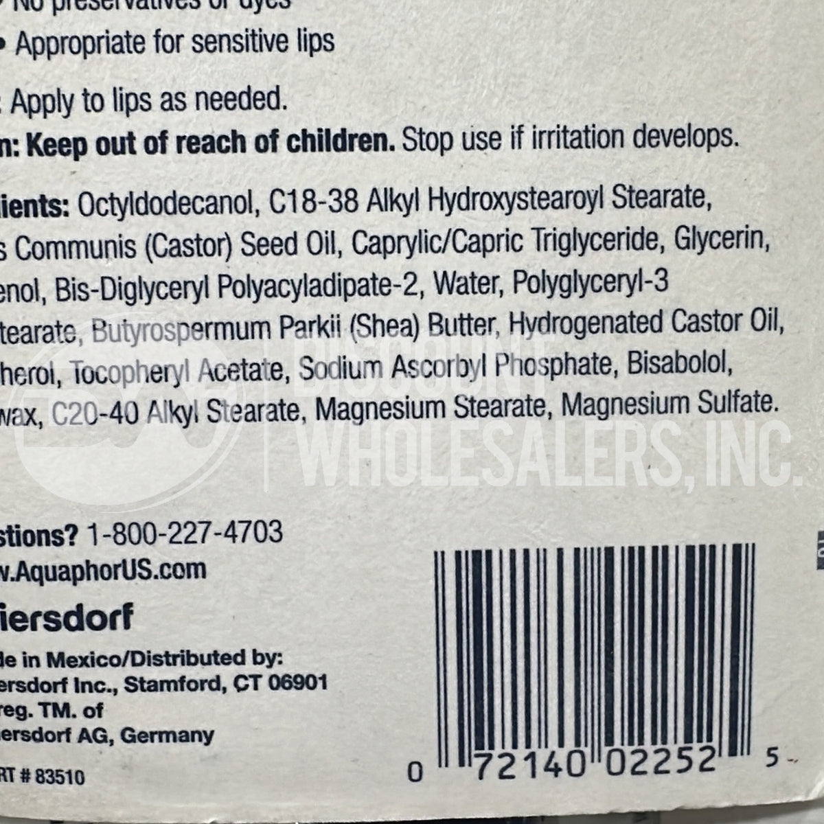Aquaphor Lip Repair Immediate Relief For Severely Dry Lips Balm 2 pack (180 Pcs Lot)