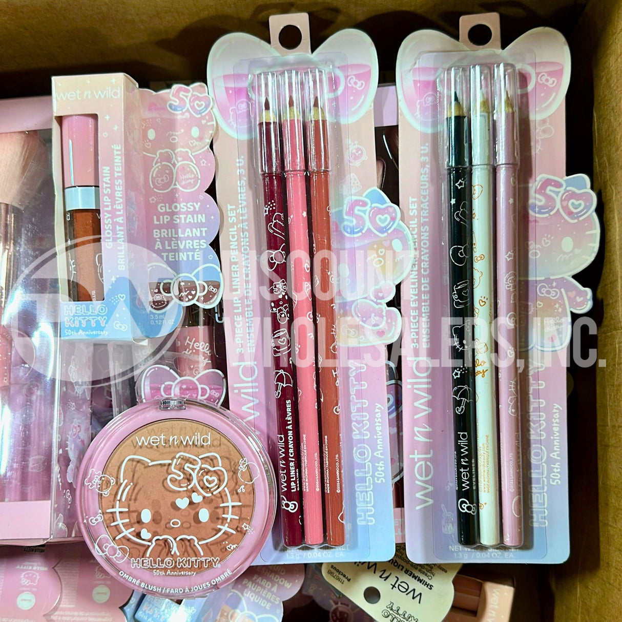 Wet N Wild Assorted Makeup Mix Blush, Eyeshadow, Eyeliner & Lip Products (70 Pcs Lot)