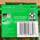 Scotch Magic Tape 3 Dispenser Rolls (100 Pcs Lot)