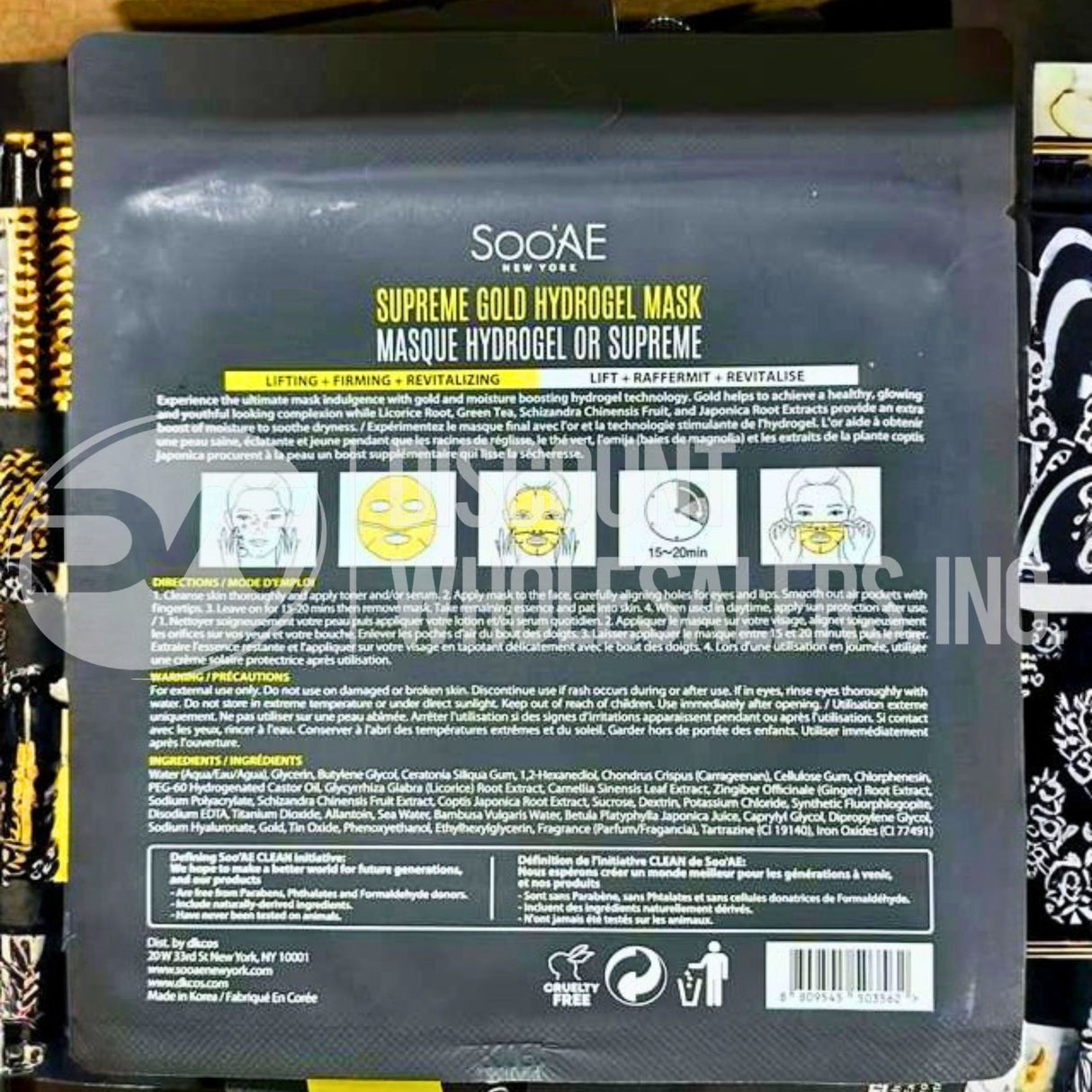 Soo Ae New York - Supreme Gold Hydrogel Mask 1.19OZ (150 Pcs Lot)